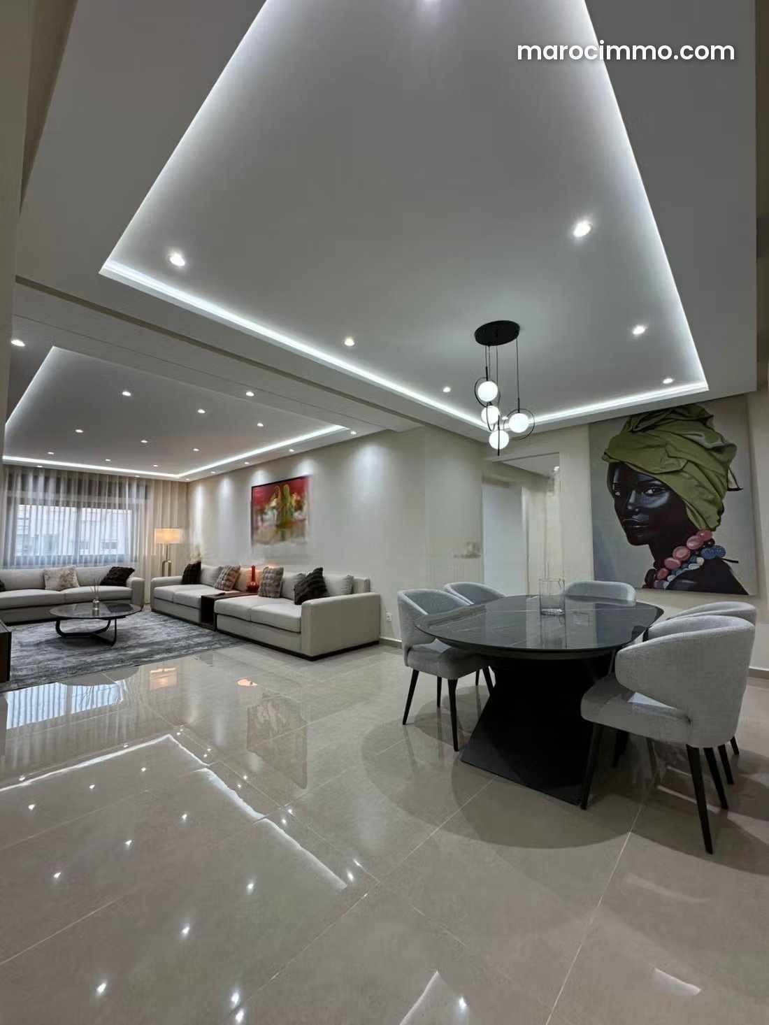 Furnished 3-Bedroom Apartment in Central Tangier — Tangier
