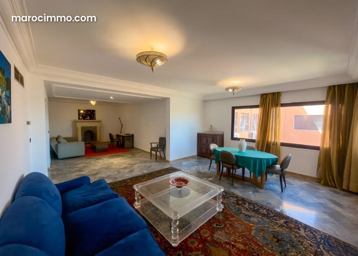 173 sqm Furnished Apartment for Rent, Hivernage, Marrakech — Marrakesh