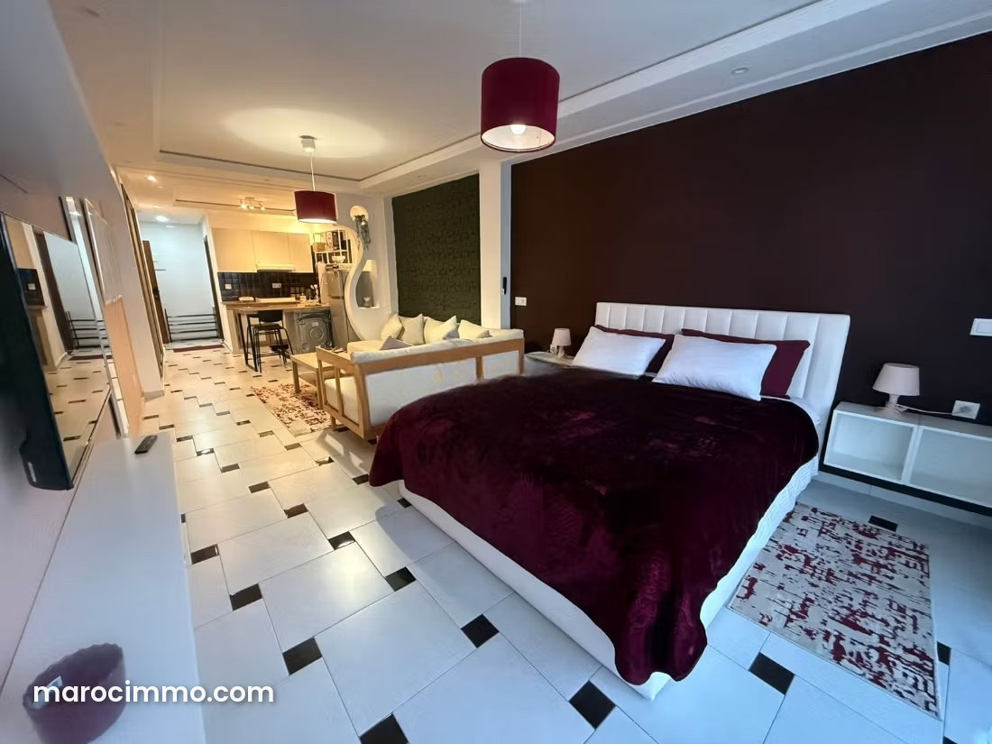Furnished studio with terrace for rent in Agdal, Rabat — Rabat