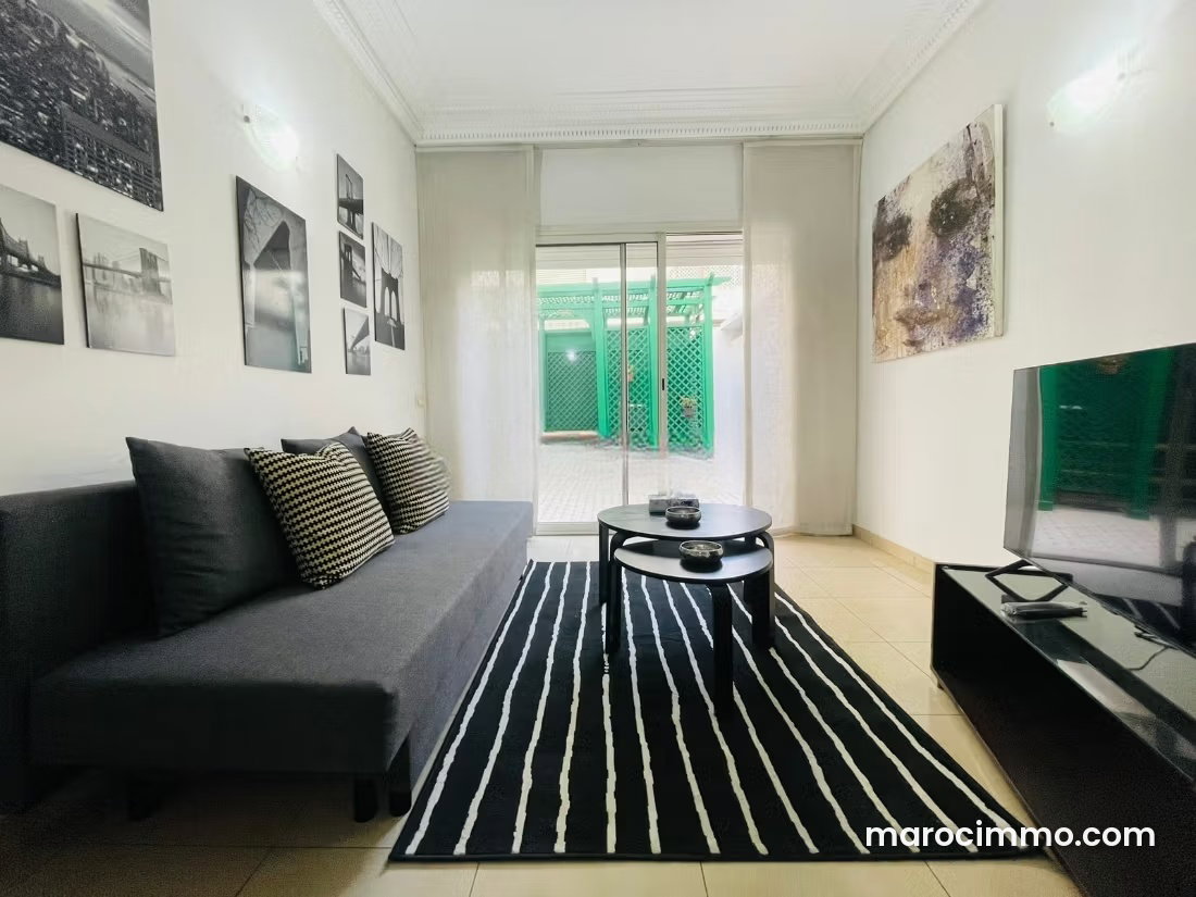 Furnished 75 sqm studio with terrace and garage, Racine district, Casablanca — Casablanca