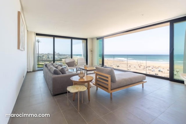 Appartement d’exception vue mer en location à Ain Diab — 3