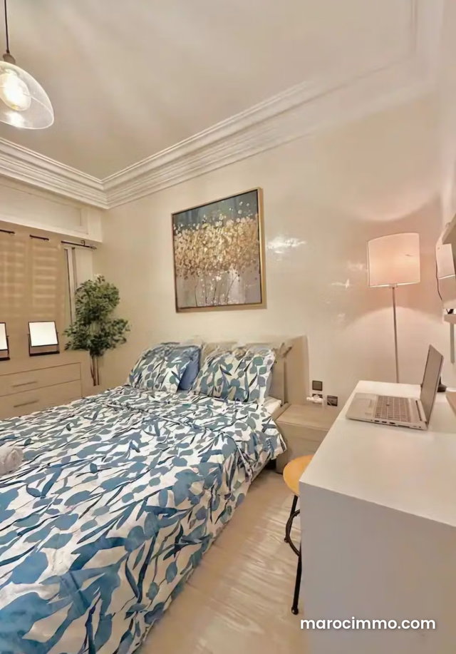 Superbe appartement à louer à Maârif. 2 chambres agréables. Meublé — 4