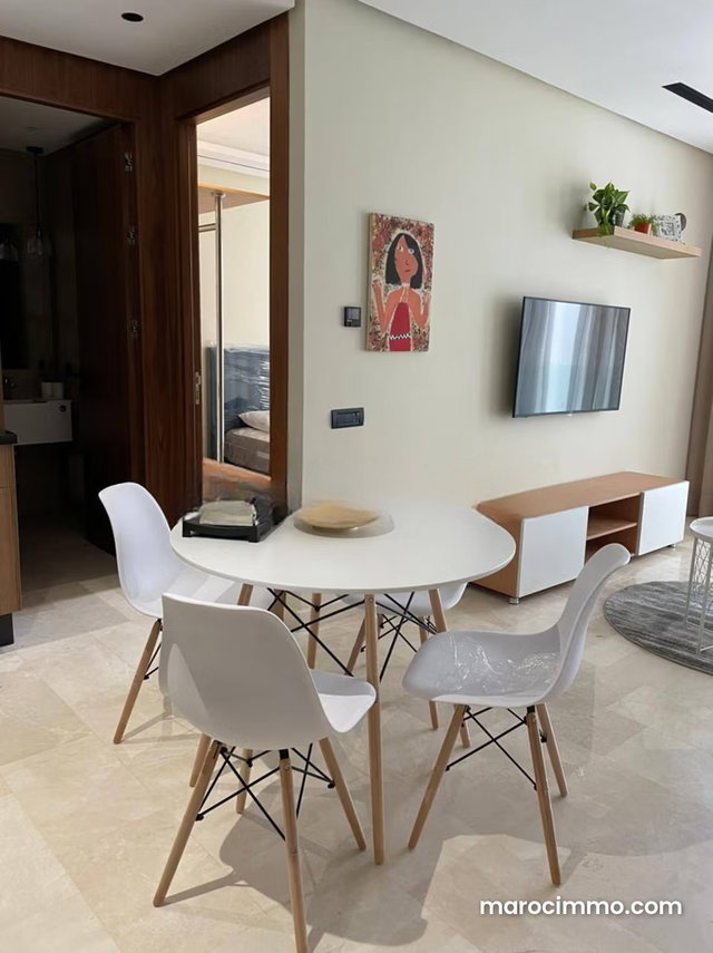 Studio neuf meublé 50m² Californie Taddart 8000 Dh — 2