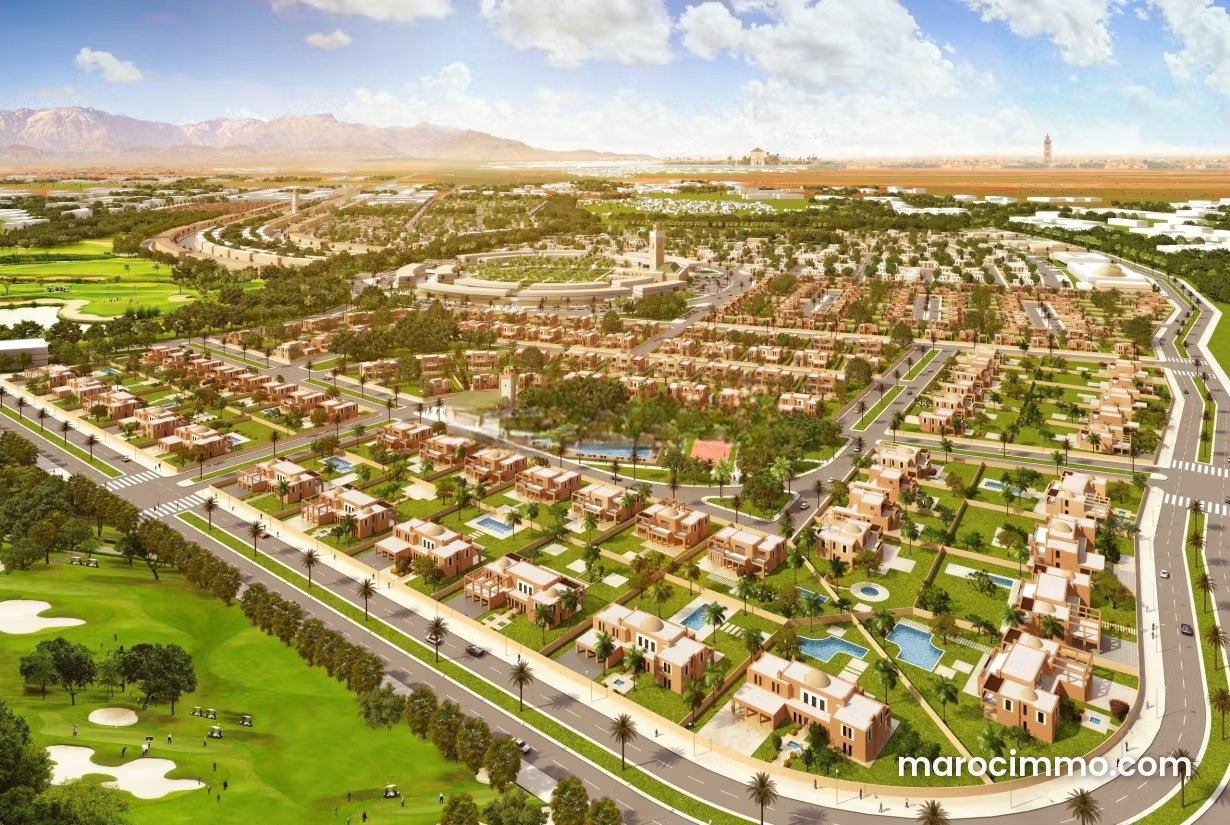 Terrain 600 m² à Marrakech avec vue sur l'Atlas — Marrakech