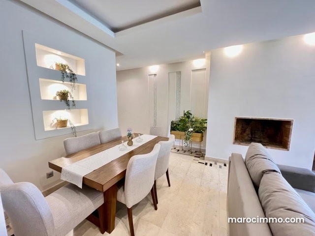 Rent an apartment in Agdal. 110 m² surface. Furnished — 3