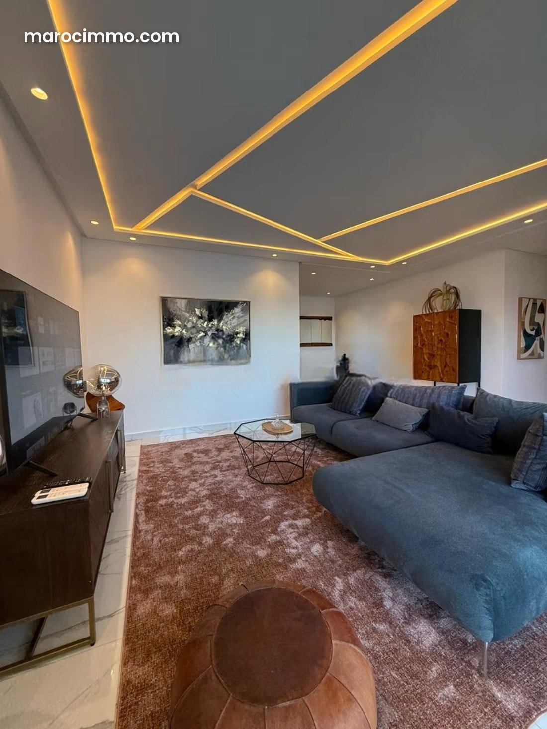 Appartement 124 m², 3 chambres, Centre Tanger, vue montagne — Tanger