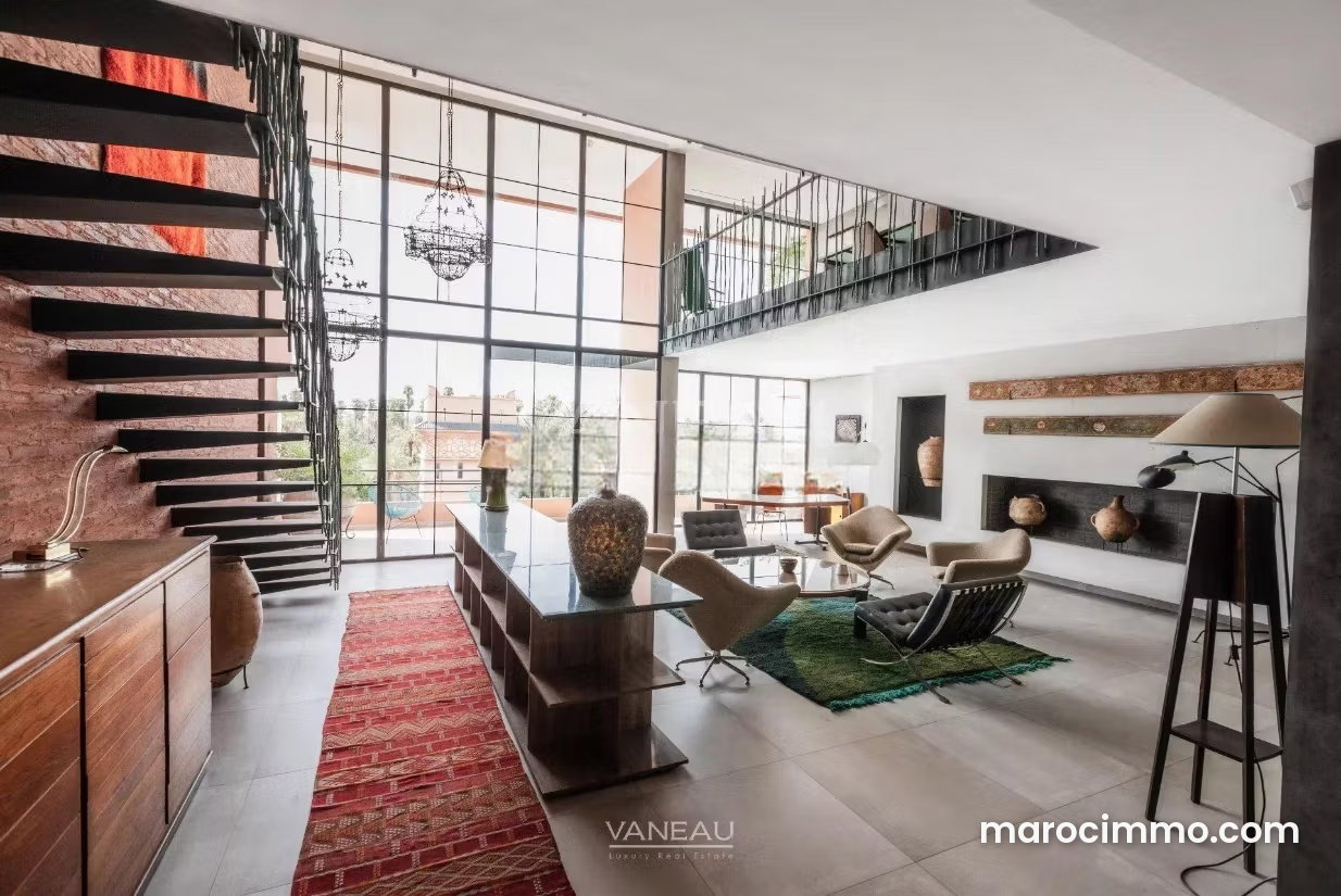 Duplex neuf 345 m², jardin privé, vue Jardin Majorelle, Marrakech — Marrakech