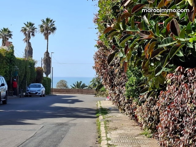 Terrain vue mer à Ain Diab 602 m2 — 2