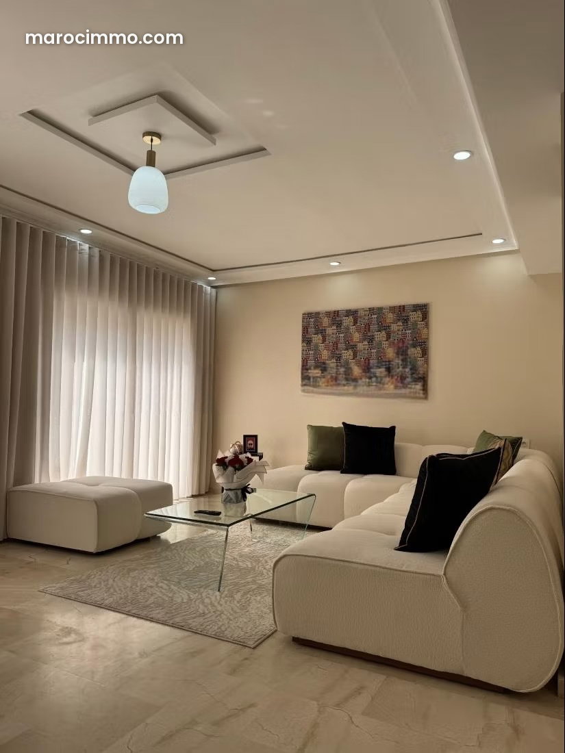 Appartement meublé 160 m², 3 chambres avec terrasses, Mozart Tanger — Tanger