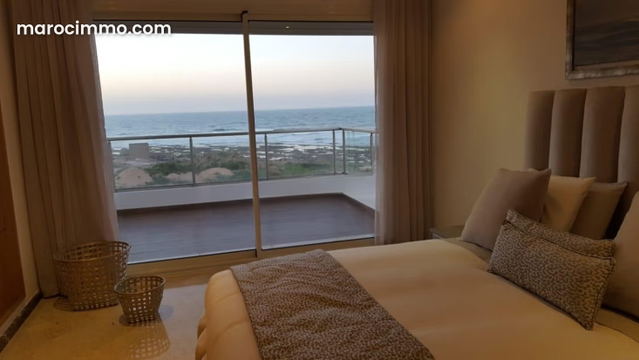 Un cosy appart en vente vue sur mer dans une résidence haut standing à Dar Bouazza — دار بوعزة