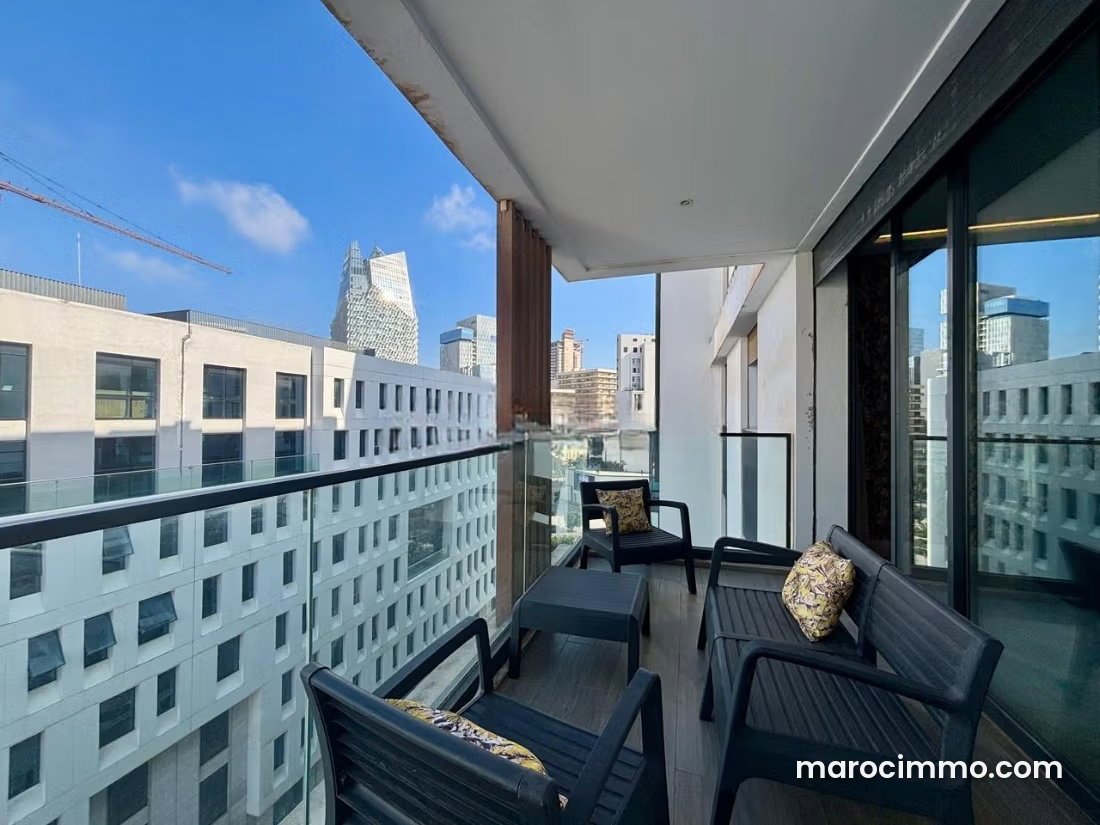 Appartement meublé avec terrasse à Casablanca Finance City — Casablanca