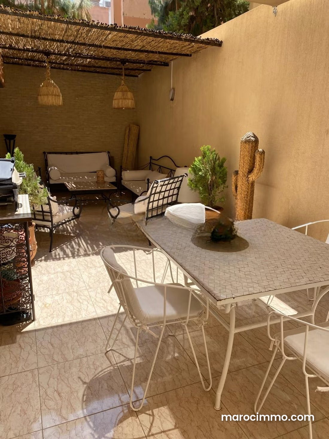 Large Furnished Apartment with Terrace in El Ghoul, Marrakech — Marrakesh