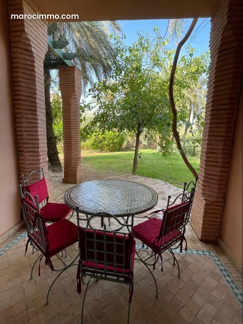 Appartement meublé avec jardin et piscine, Palmeraie, Marrakech — Marrakech