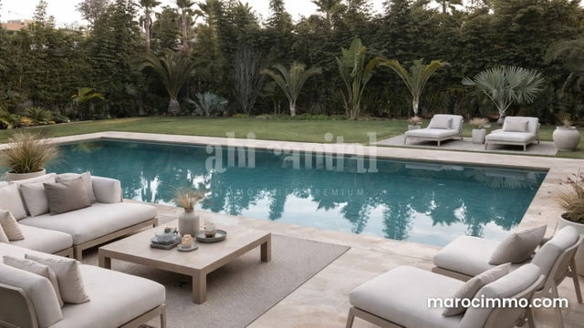 Villa d'exception à Souissi, Rabat 1 854 m² de terrain · environ 860 m² construits · 3 niveaux — 4