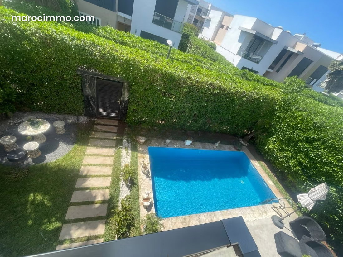 Furnished 3-Bedroom Villa with Private Pool, Dar Bouazza — Dar Bouazza