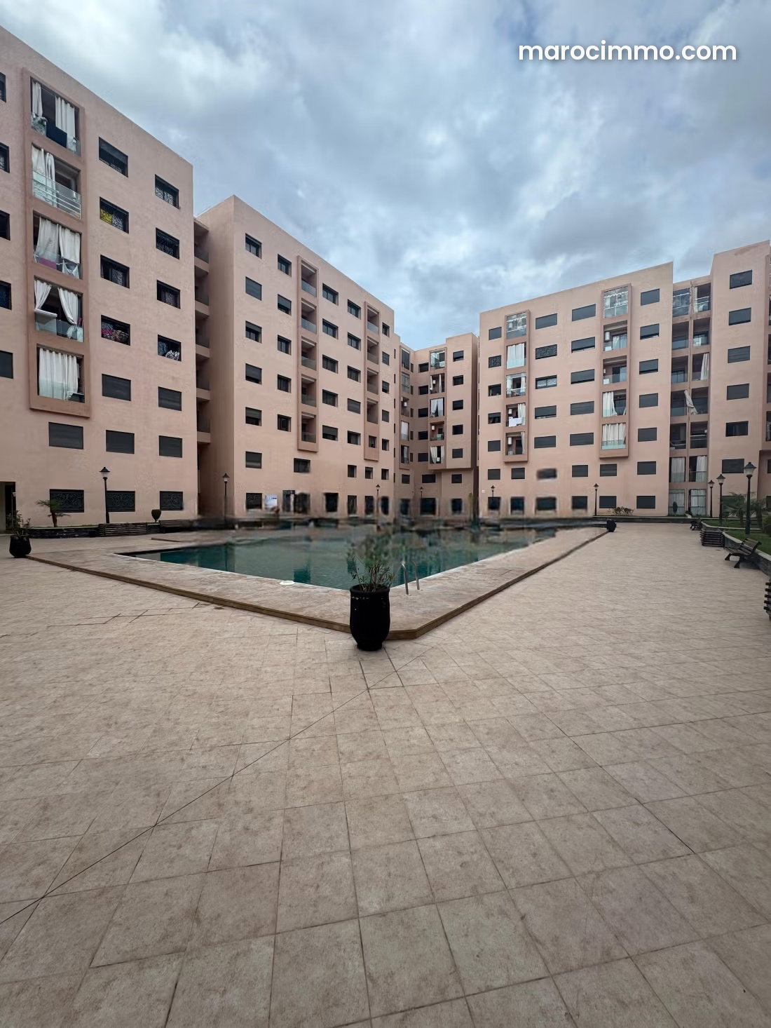Furnished apartment with terrace and pool in Marrakech — Marrakesh