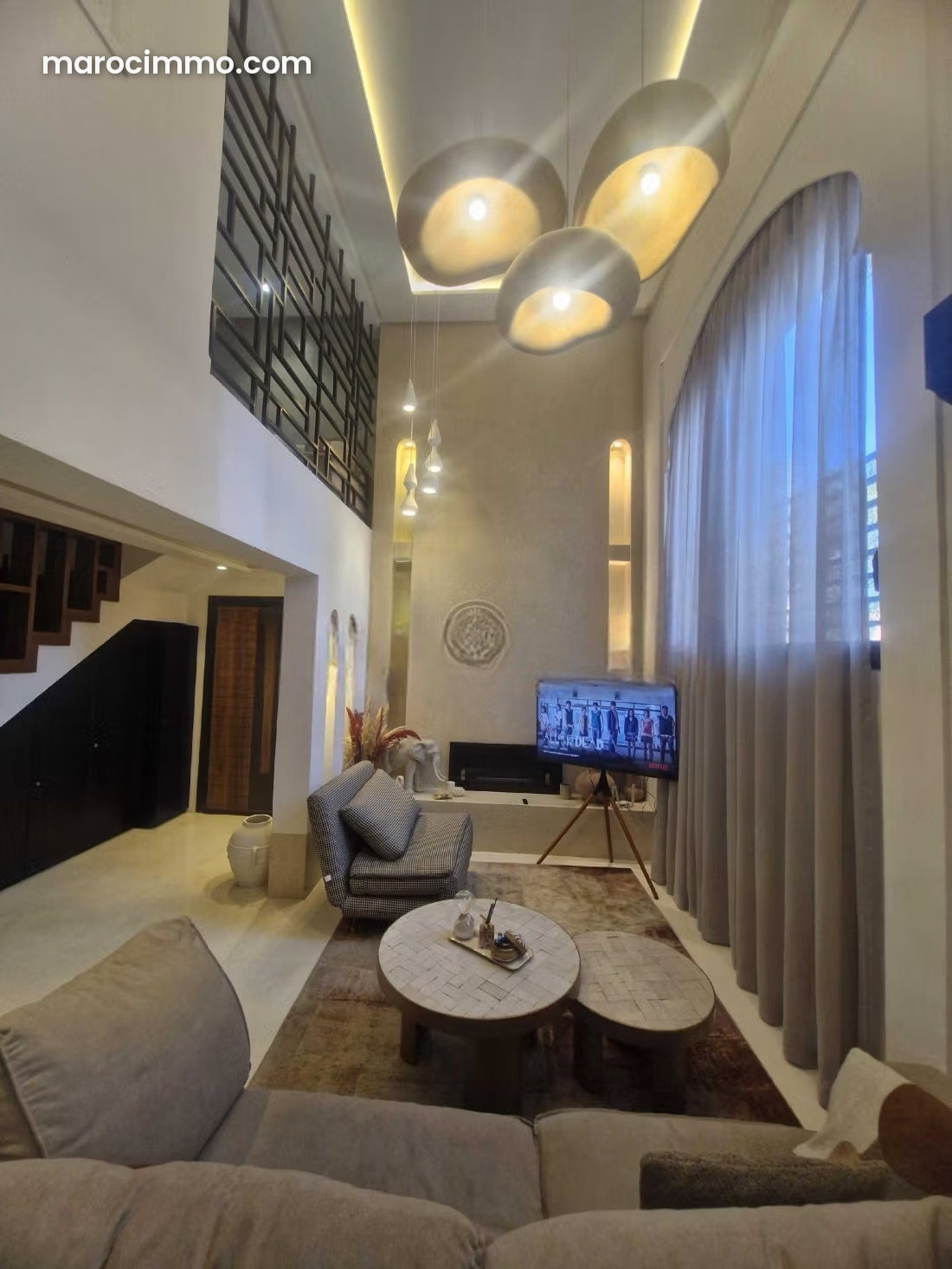 Furnished Victor Hugo duplex in Marrakech, chic traditional Moroccan style — Marrakesh