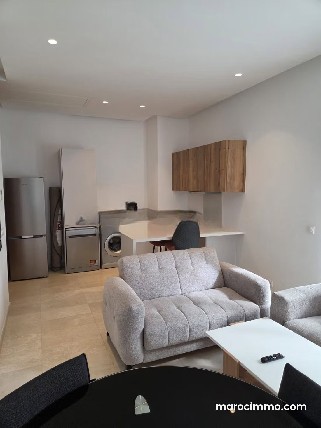 Furnished Studio with Private Garden, Casablanca Finance City — Casablanca