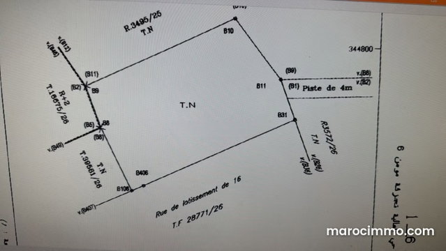 Hmiza terrain à Al Aalia. Surface de 920 m² — 4