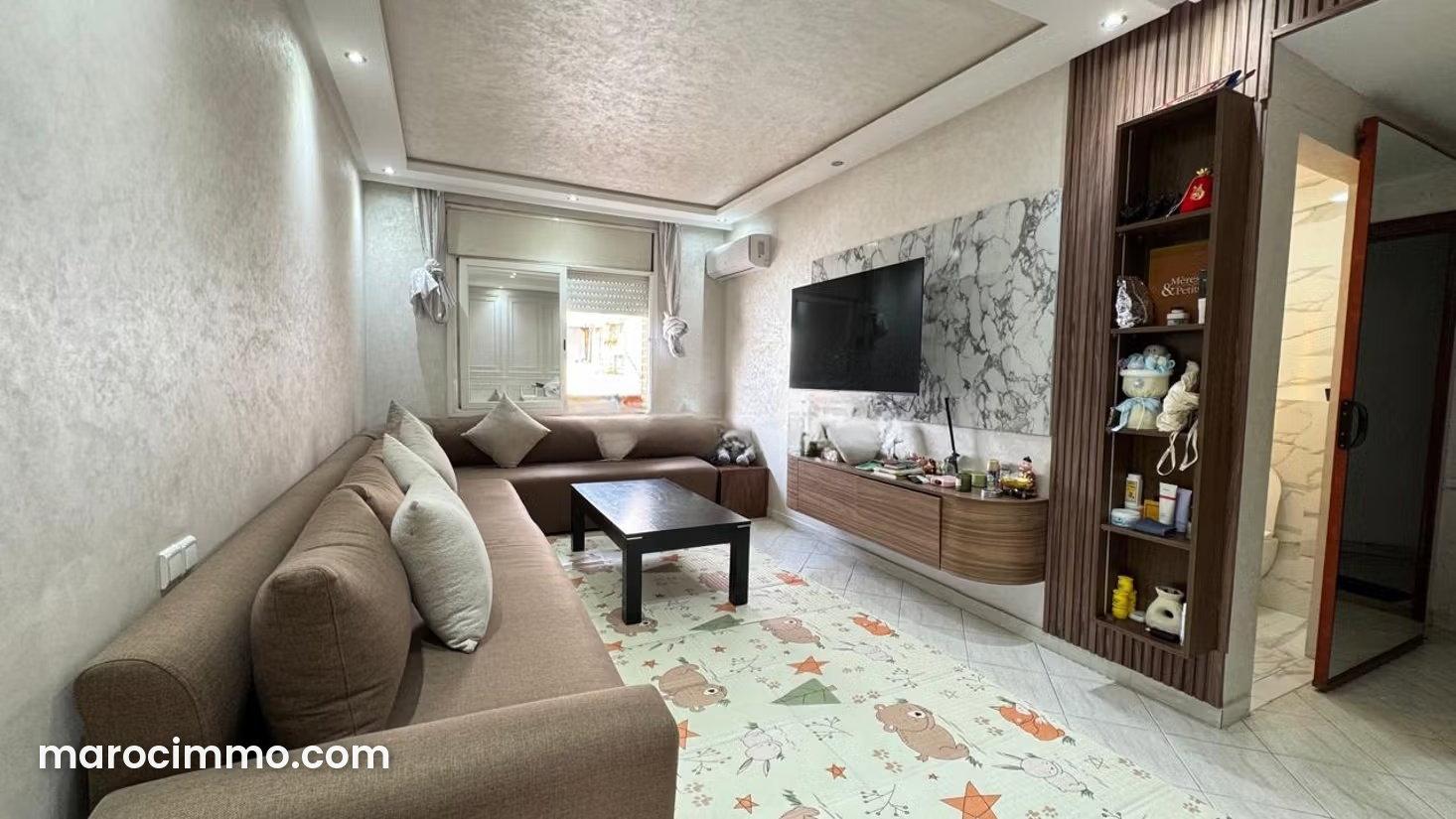 85 m² Apartment, Top Floor with Terrace, Maârif Extension — Casablanca