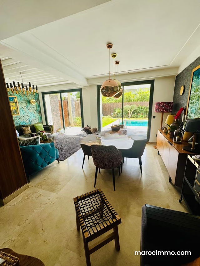 A vendre Rez de Jardin 437m2 Palmeraie Ville Verte — Bouskoura