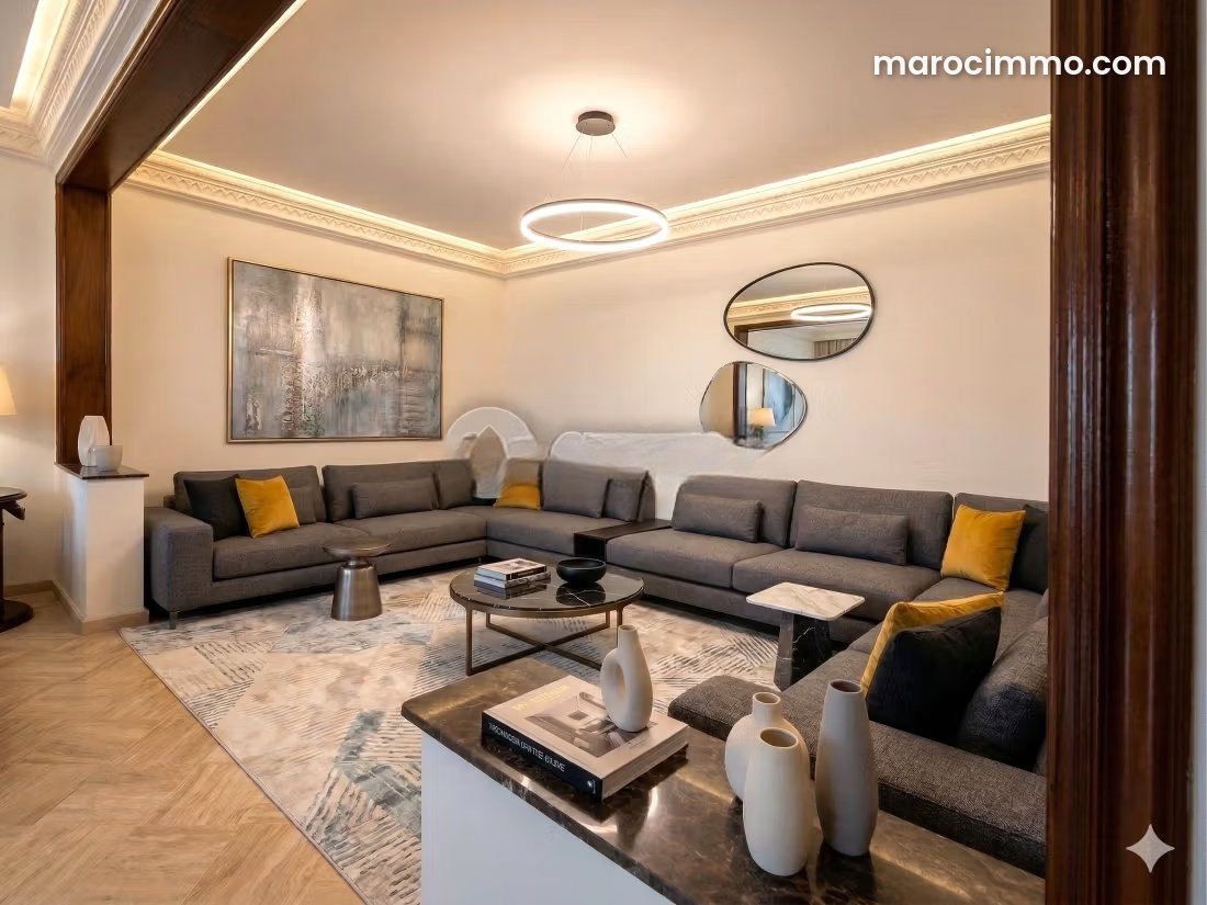 240 sqm Apartment, 3 Bedrooms, Golden Triangle, Casablanca — Casablanca