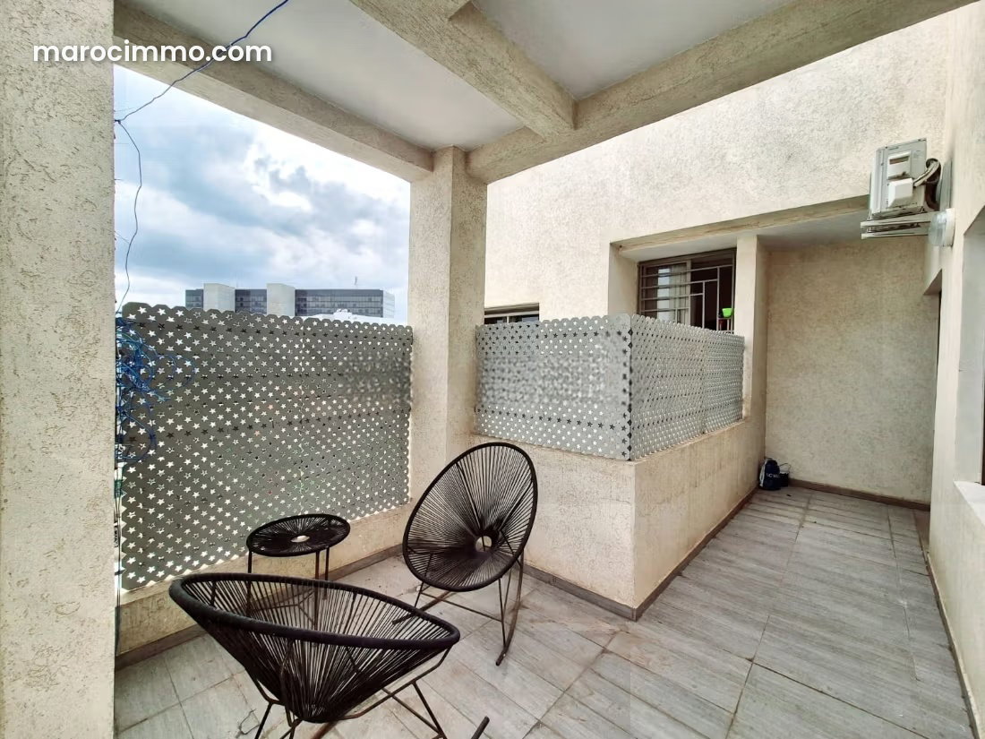 Two-Bedroom Apartment with Terrace for Rent in Ferme Bretone, Casablanca — Casablanca