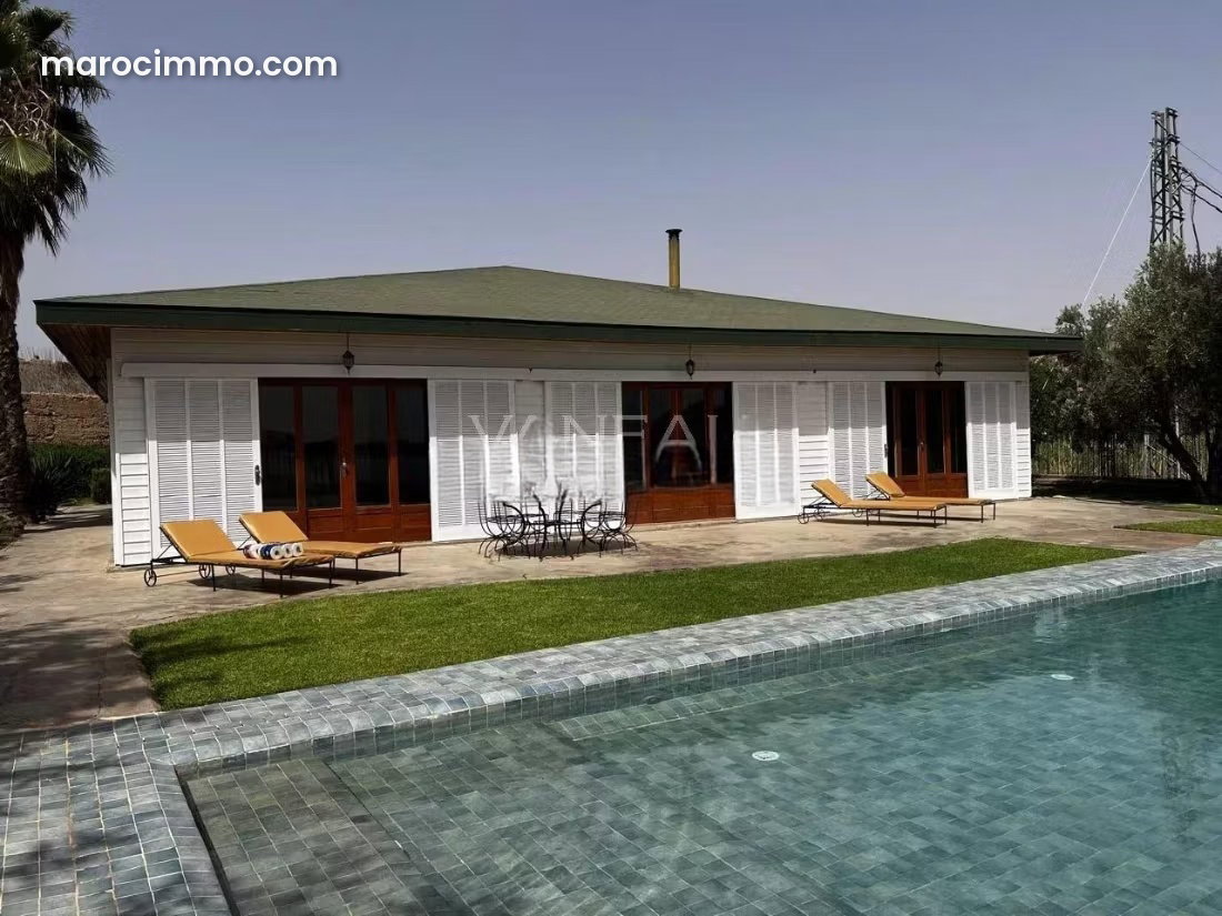 House with Swimming Pool at the Portes de Marrakech, Lake and Mountain Views — Marrakesh