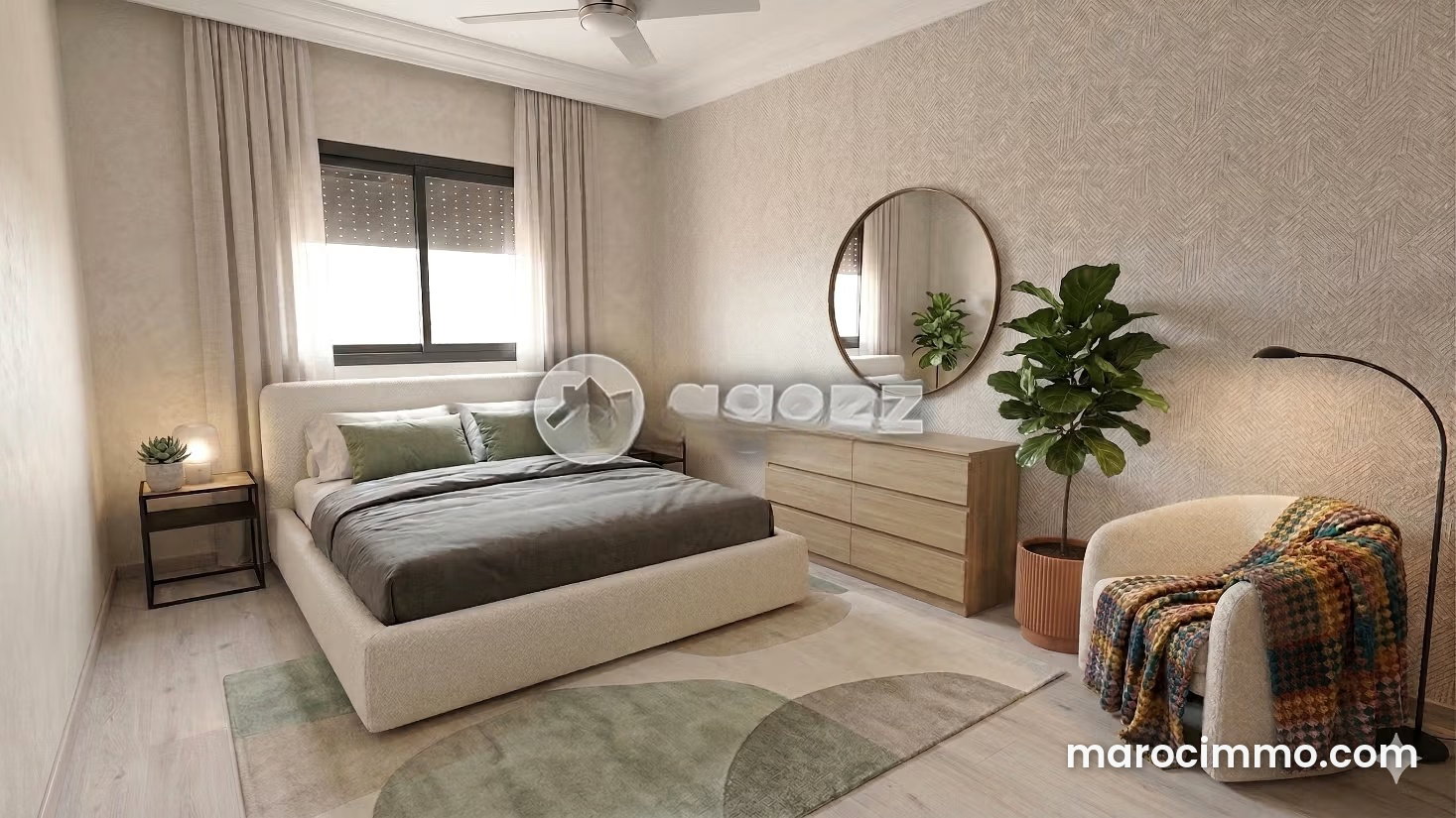 100 m² Apartment with Terrace and Garage, La Gironde, Casablanca — Casablanca