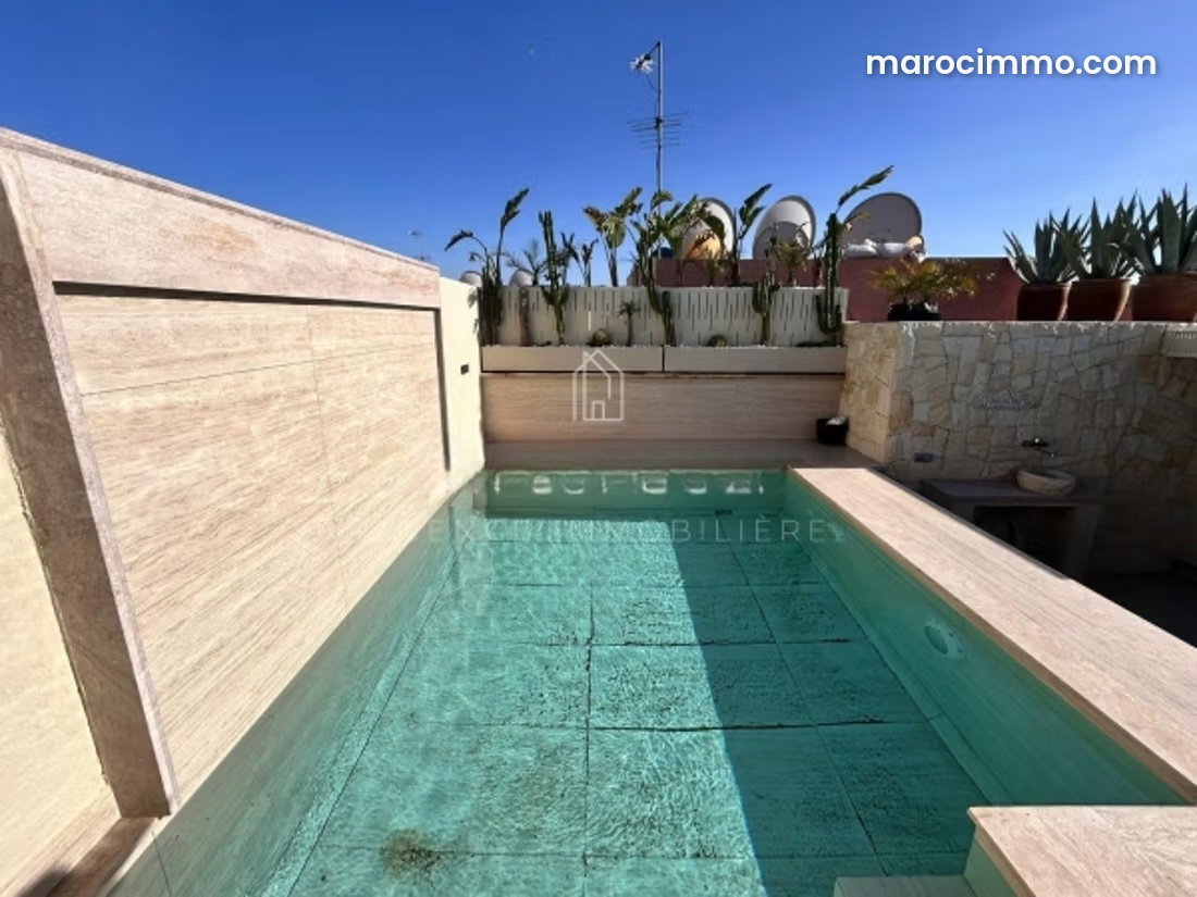 Appartement avec piscine privée au dernier étage, Guéliz Marrakech — Marrakech