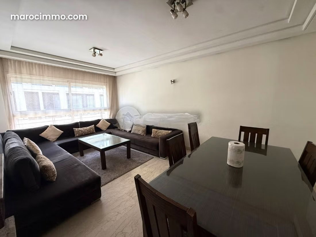 Furnished apartment with terrace for rent in Racine, Casablanca — Casablanca