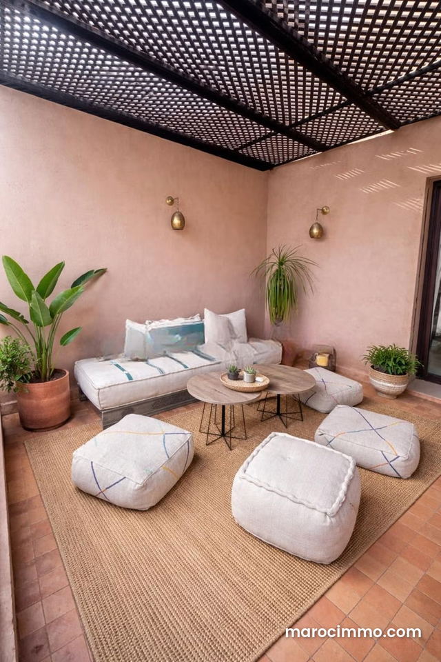 Vend appartement à Route de l'Ourika. 2 belles chambres. Climatisation et piscine — Marrakech