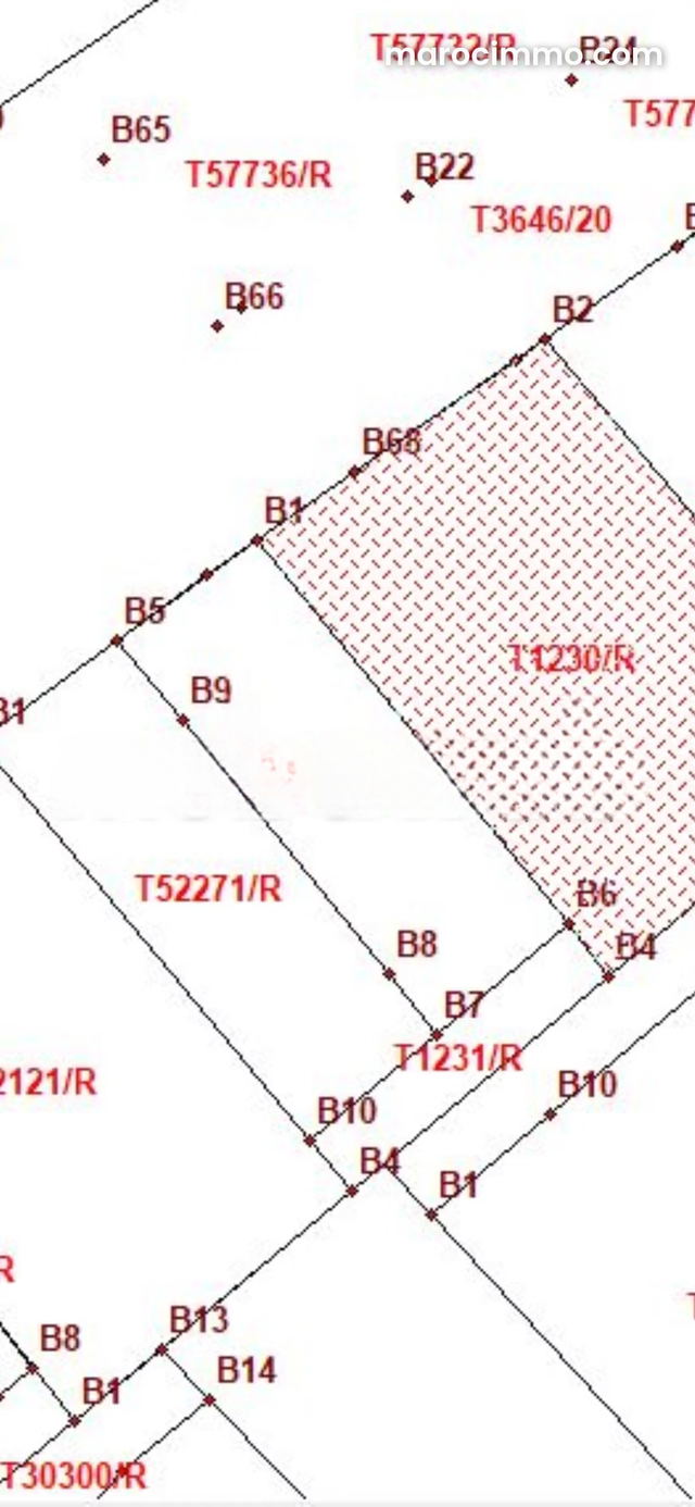 Terrain zone immeuble 700m Tabriquet — Salé