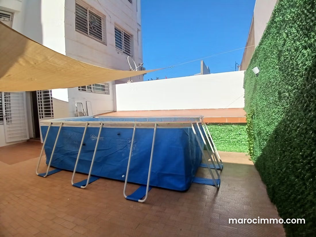 Appartement 170 m² meublé avec piscine, Haut Agdal, Rabat — Rabat