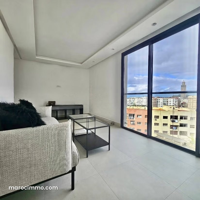 Furnished 47 m² Studio, Top Floor, Bourgogne, Casablanca — Casablanca