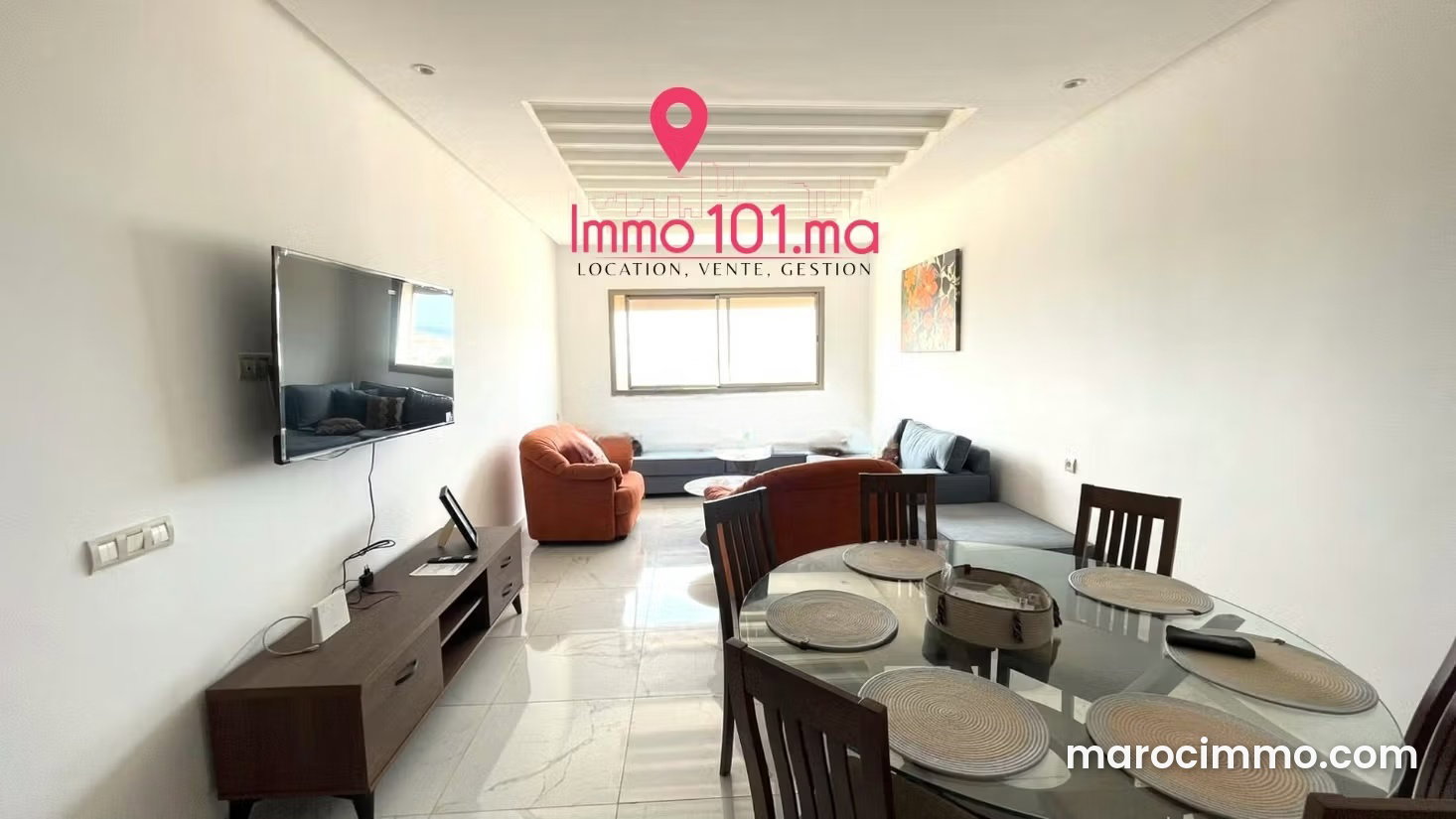 Appartement vue mer meublé à louer à Harhoura Temara — Temara