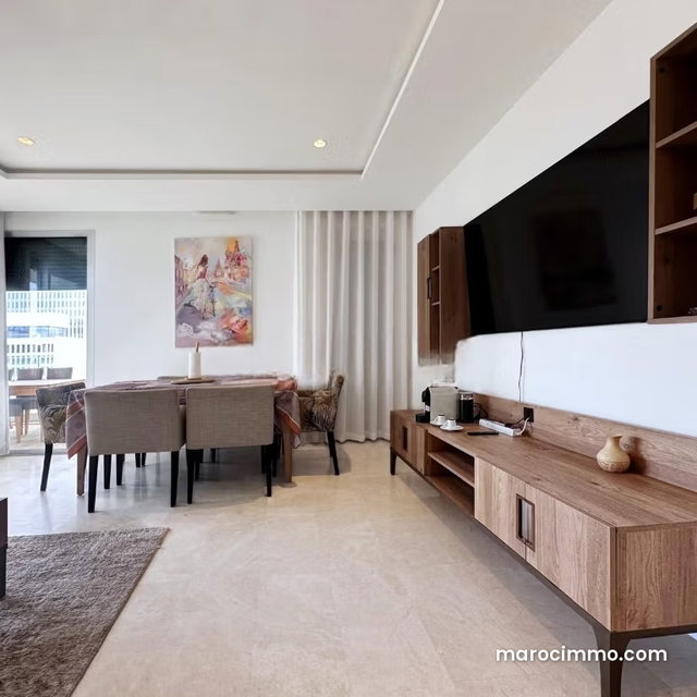 Bel appartement en location à Casablanca Finance City. 2 chambres agréables. Meublé — 4
