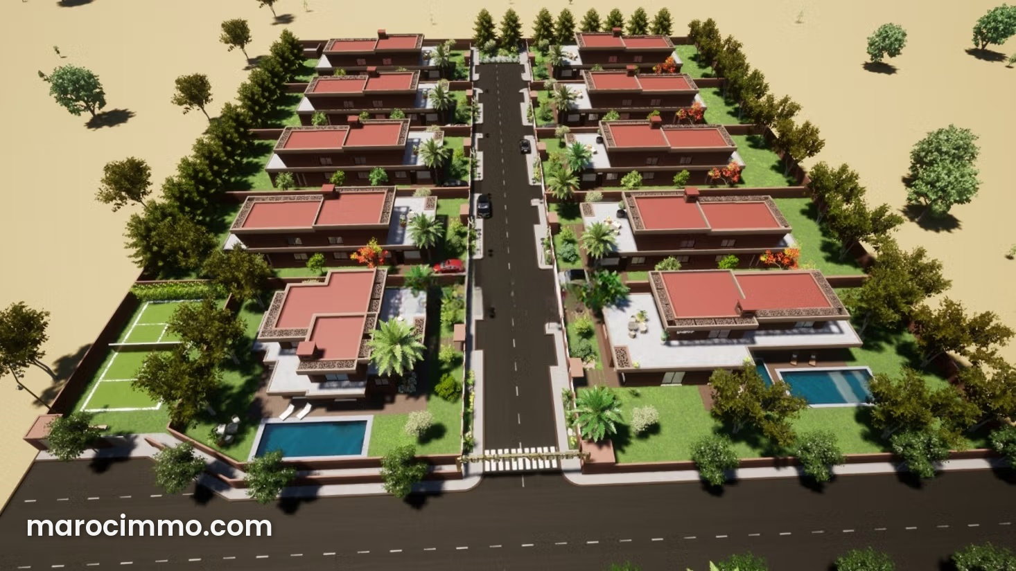 1-Hectare Plot on the Ourika Road, Marrakech, Buildable Area — Marrakesh