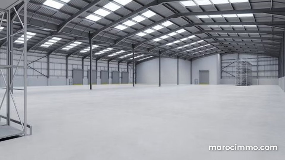 Entrepôt de stockage 1700 m² ONSSA Route El Jadida