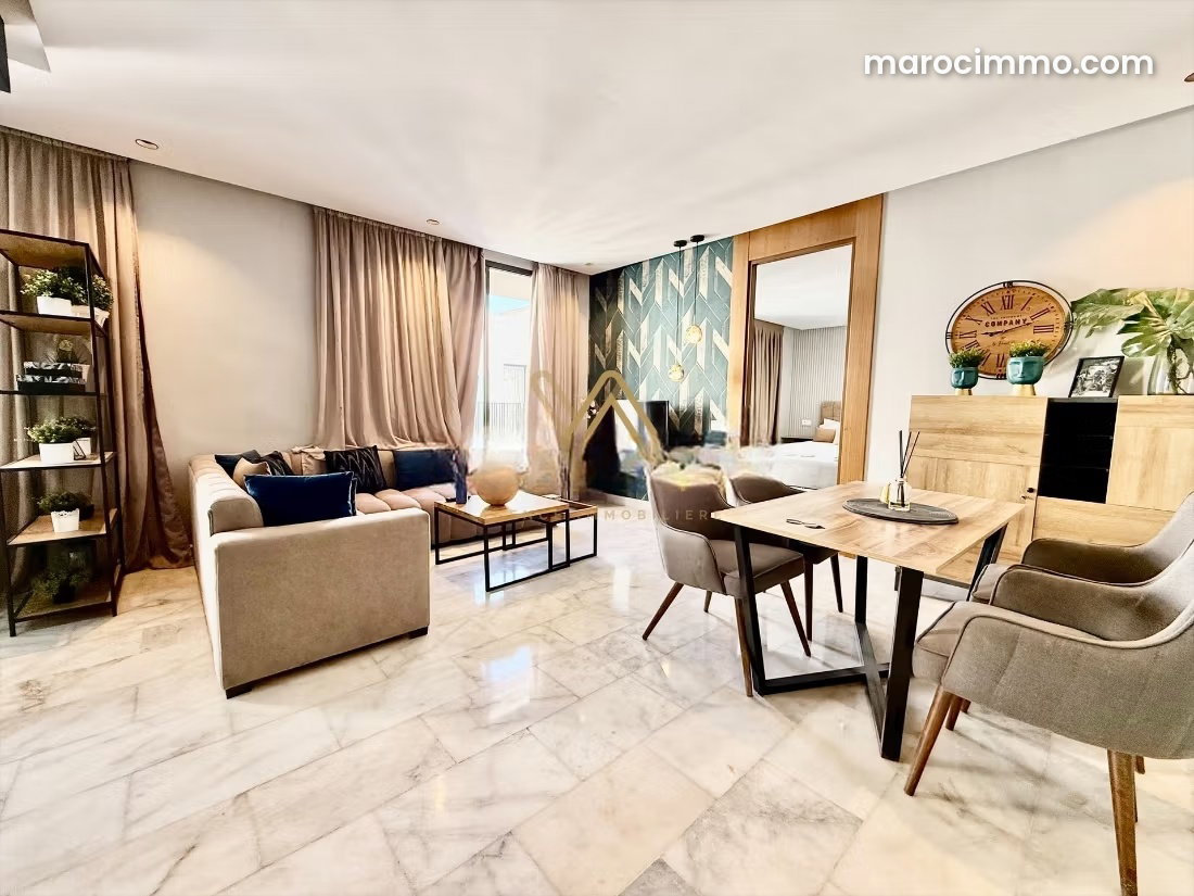 Furnished 95 sqm apartment, 2 bedrooms, Oasis, Casablanca — Casablanca