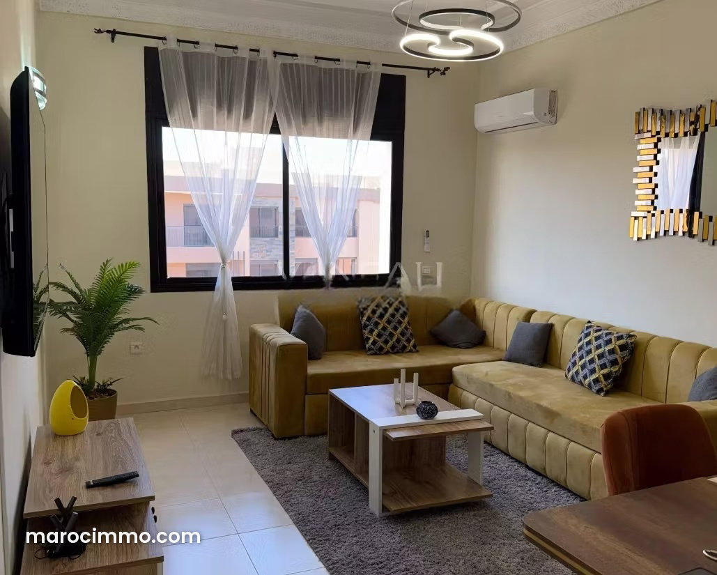 Appartement meublé 90 m², 2 chambres, piscine, Les Portes de Marrakech — Marrakech