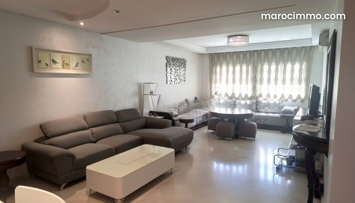 Appartement meublé haut standing de 100 m² à louer – Quartier Ghandi, Casablanca
