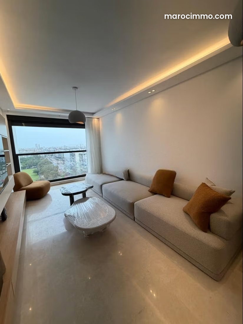 Furnished 100 sqm Apartment on the 8th Floor with Unobstructed Views, Les Princesses — Casablanca