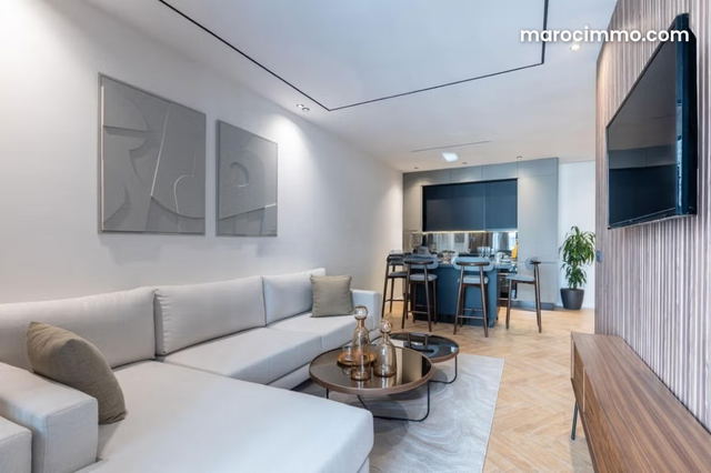 Appartement à l'achat à Casablanca Finance City. 1 belle chambre. Cheminée et climatisation — Casablanca