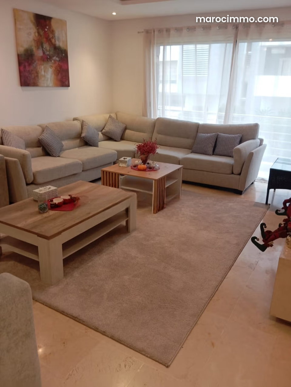 Appt meublé 3 pièces à louer – Prestigia Hay Riad
