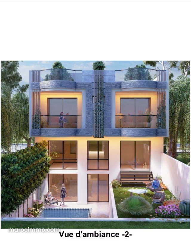 Beau terrain villa à la vente à Route ain Chkaf sans vis à vis. Superficie 271 m² — 2