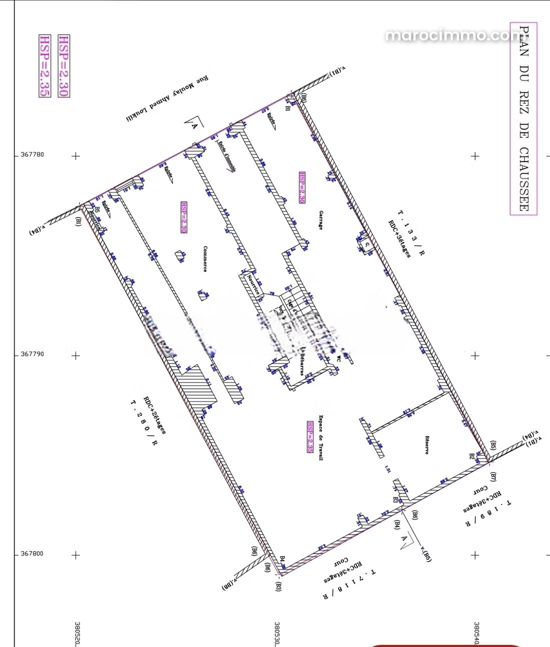 252 sqm Building in Hassan, Rabat: Exceptional Development Potential — Rabat
