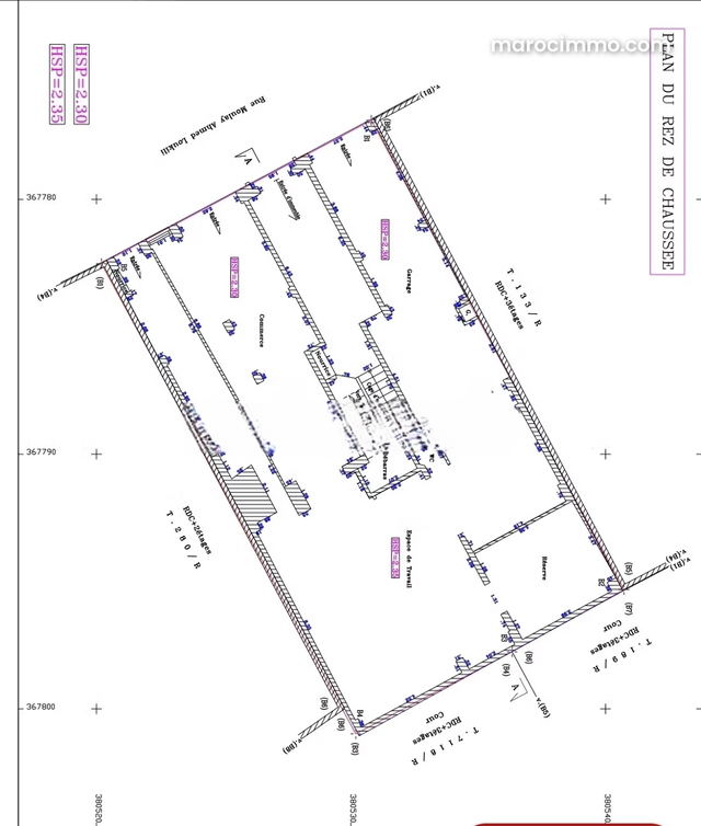 Immeuble ancien à vendre sur le haut hassan 252 m² R3 — الرباط