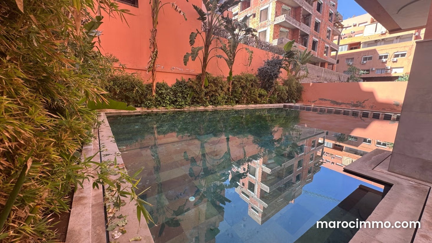 Appartement 45 m² avec piscine et parking, Guéliz, Marrakech — Marrakech