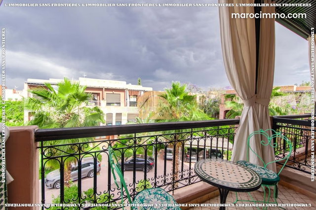 Appartement Meublé à vendre à Targa, Marrakech — Résidence avec piscine collective — 56 m² — 5